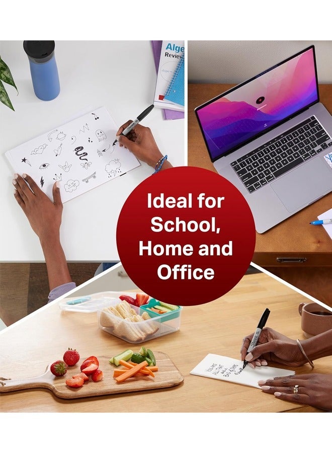 Sharpie 4-Piece Neon Permanent Marker Set – Bright Multicolour Markers for Writing & Creativity - Image 4