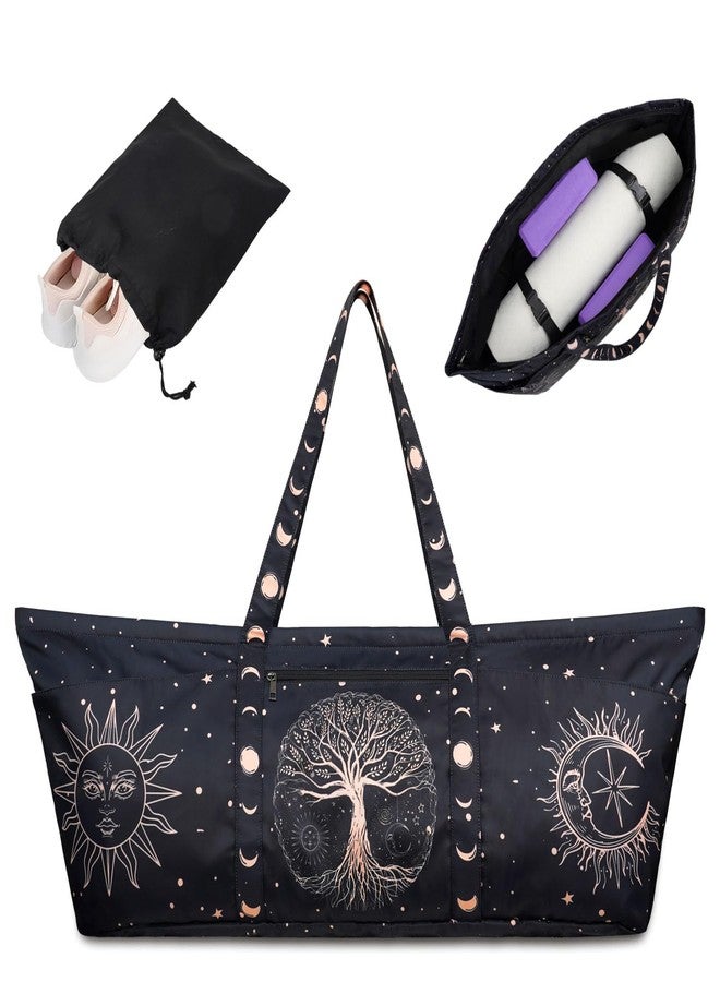 BagYG Yoga Mat Bag Large Yoga Mat Carrier with Shoes Compartment and Wet Pocket Pilates Bag with Zipper Pockets and Yoga Mat Holder Strap Fits Most Size Mats Yoga Bags and Carriers Fits All Your Stuff - Image 1