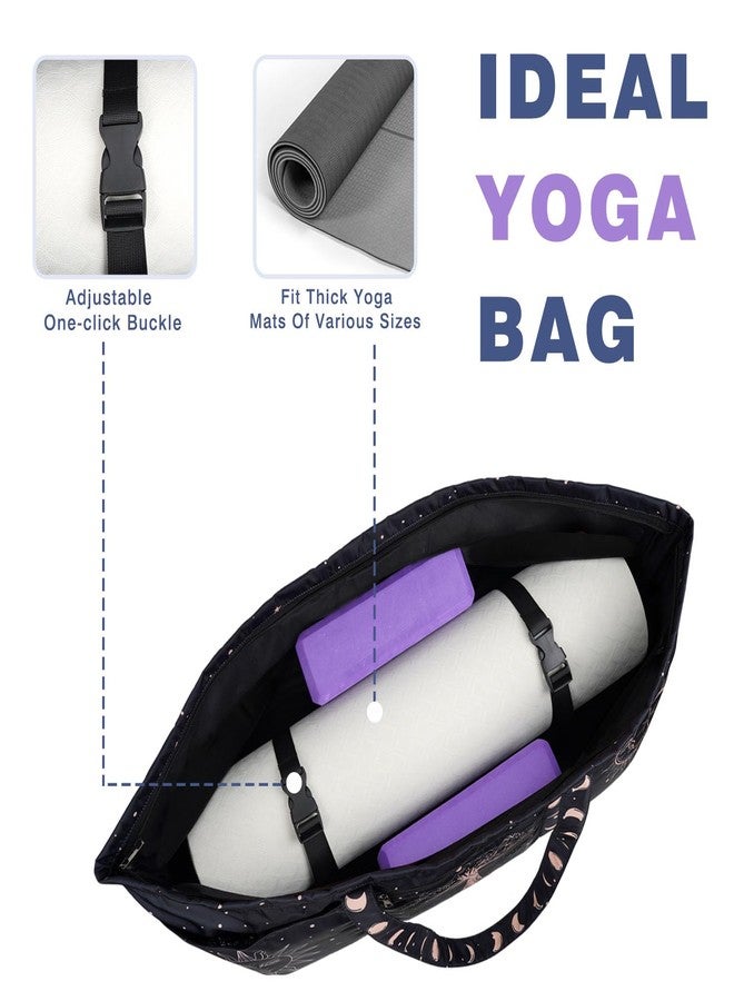 BagYG Yoga Mat Bag Large Yoga Mat Carrier with Shoes Compartment and Wet Pocket Pilates Bag with Zipper Pockets and Yoga Mat Holder Strap Fits Most Size Mats Yoga Bags and Carriers Fits All Your Stuff - Image 4