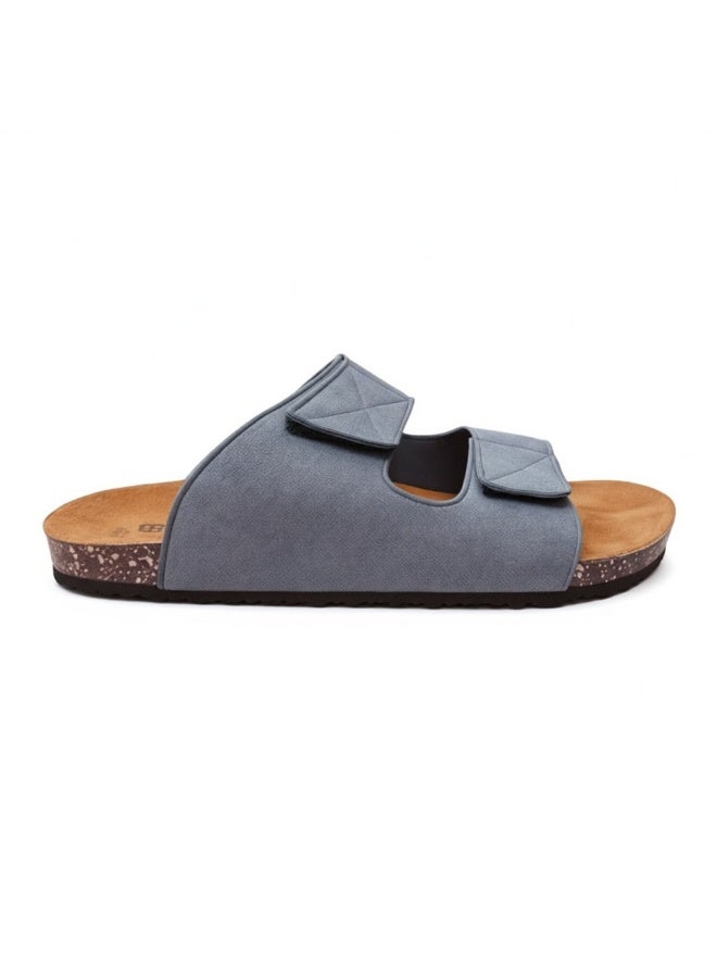 Stylish men's slippers with a modern and comfortable design – genuine leather and non-slip orthopedic sole, available in various sizes and colors. - Image 4