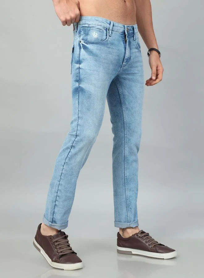 Bushirt Bushirt Mid Rise Regular Fit Faded Jeans