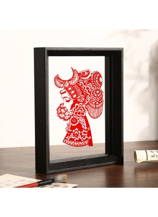 Chinese-style Double-sided Transparent Photo Frame Table Year Paper-cut Fu Character Calligraphy Frame Mounted Ornaments Specimen Display Stand A4 Frame-Color:Square 10inch [can Hold 25.4*25.4]-black - pzsku/Z6D8A0EC9A659C9CC8672Z/45/1744189741/833a930c-e9fb-4814-8628-1b2f86f5334a