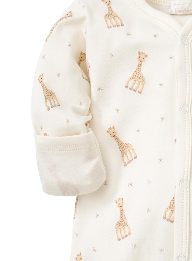 Kissy Kissy Kissy Kissy Baby Boys Sophie La Girafe Print Footie, Beige, 0-3 - Image 2