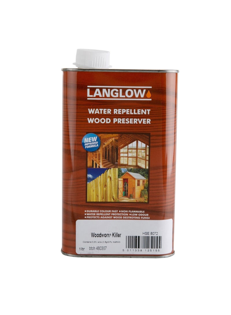 Langlow Woodworm Killer Wood Preserver (1 L) - Image 2