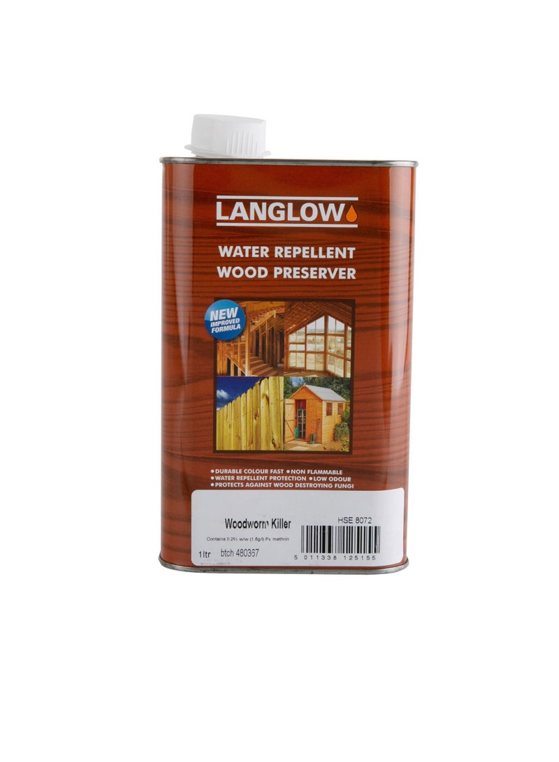 Langlow Woodworm Killer Wood Preserver (1 L) - Image 3