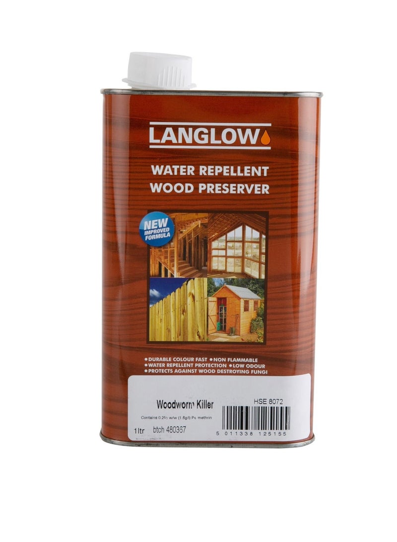 Langlow Woodworm Killer Wood Preserver (1 L) - Image 1