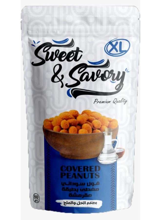 Sweet & Savory Covered Peanut With Vinegar And Salt Flavour - 80 Gram 