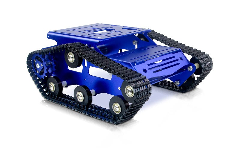 XiaoR Geek Robot Smart Car Chassis Kit Full Aluminum Alloy Tank Mobile Platform with 2WD Motors for ArduinoRaspberry Pi Robot Projects - Image 2