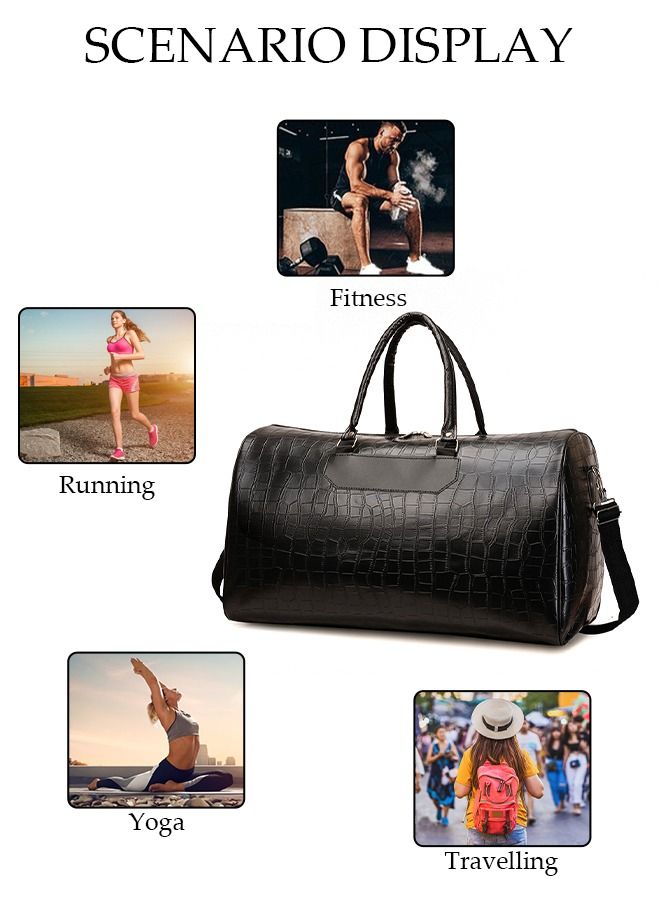 DUNISO Travel Duffel Bag Luggage Collection Business Travel Suitcase  Weekender Overnight Bag Large Carry On Airport Bag for Travel Business Trips Sports Duffel Bag Gym Sports Luggage Bags - Image 3