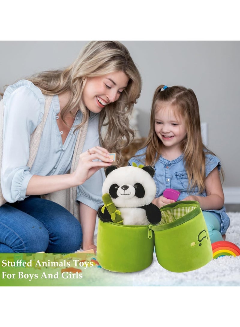 CMGTYYD Panda bamboo plush toy, cute panda bamboo is both a plush doll and a pillow, suitable for children's birthday gifts - Image 3