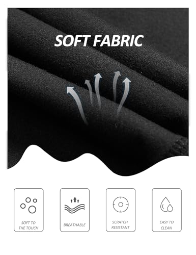 ZOOSIXX High Waisted Leggings for Women - Tummy Control Soft Opaque Black Large-X large - Image 4