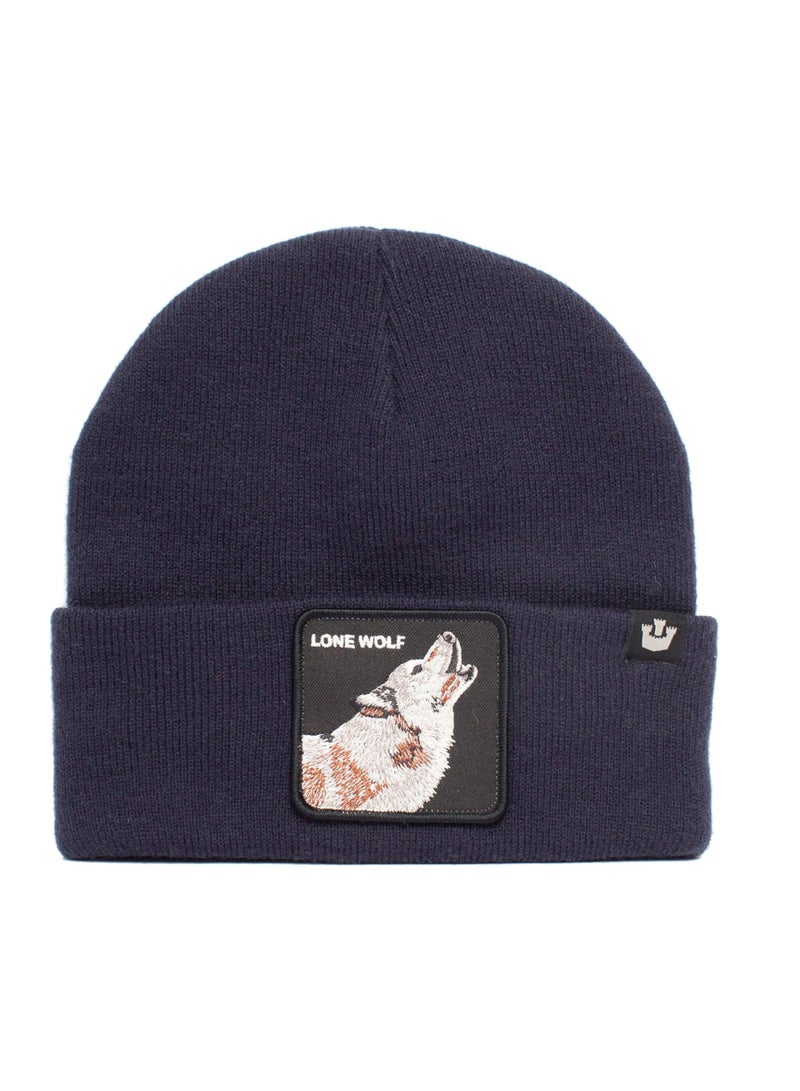 Sticky Bestie Goorin Bros. Wolf Man Winter Cap in Navy 