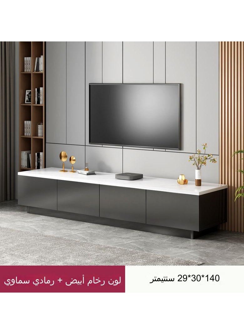 fashionhome Premium Modern Italian Living Room TV Cabinet TV Table 160*30*29cmwith Cabinets and Shelves Grey - Image 5