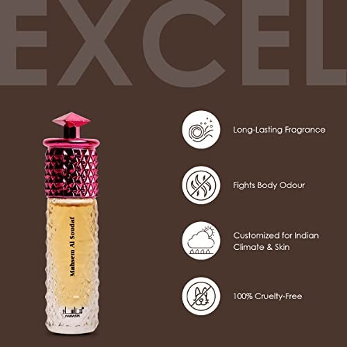 Manasik Mahsem Al Soudaf 6ml Long Lasting Attar, Fresh & Soothing Fragrance, Roll on Itra For Women - Image 4