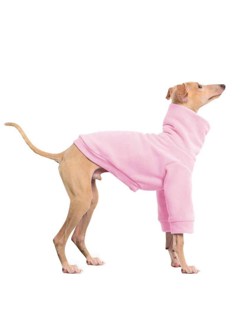 Haloumoning Dog Fleece Sweater Turtleneck Long Sleeve Pullover Sweatshirt Warm Puppy Clothes for Small Medium Dogs - Image 2