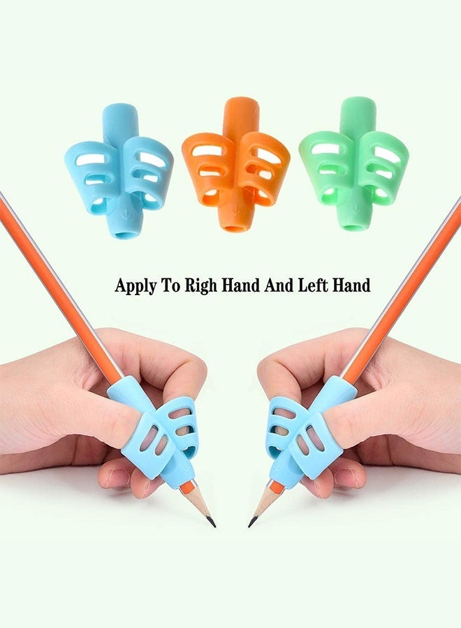 5PCS Pencil Grips for Kids & Adults – Handwriting Aid, Posture Correction, Training Tool for Toddlers, Preschoolers, Students, Left & Right Handed - Image 2