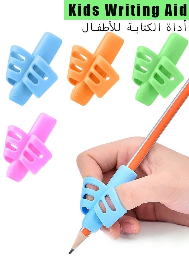 5PCS Pencil Grips for Kids & Adults – Handwriting Aid, Posture Correction, Training Tool for Toddlers, Preschoolers, Students, Left & Right Handed - Image 1