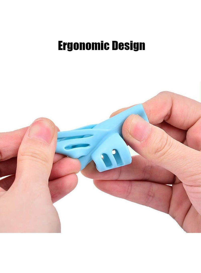 5PCS Pencil Grips for Kids & Adults – Handwriting Aid, Posture Correction, Training Tool for Toddlers, Preschoolers, Students, Left & Right Handed - Image 5