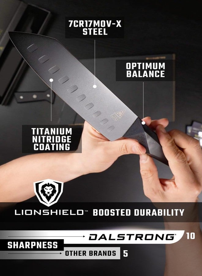 Dalstrong - Shadow Black Series - Black Titanium Nitride Coated German HC Steel - Sheath (7" Santoku) - Image 4