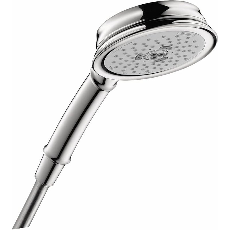 hansgrohe Croma 100 Classic Easy Install 5-inch Handheld Shower Head Classic 3 Full, Pulsating Massage, Intense Turbo 04072000 - Image 1