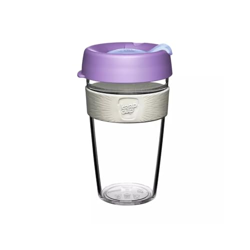 KeepCup Original, Lightweight Plastic Reusable Coffee Cup with Splashproof Sipper Lid - Large 16oz/454ml - Moonshine - Image 1
