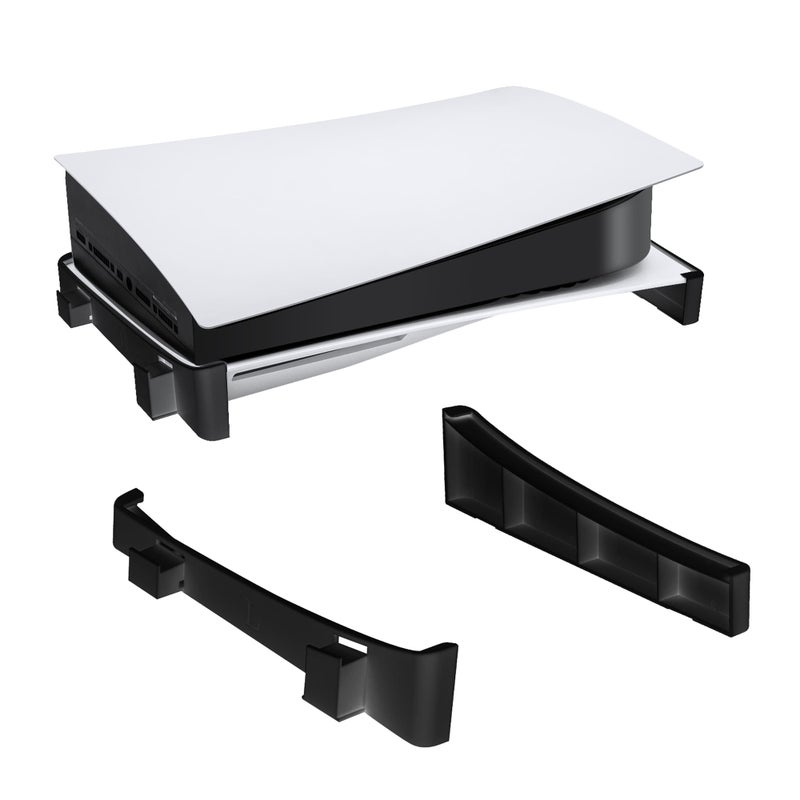 Mcbazel Horizontal Stand for Standard PS5 Stable Base Stand for 2020 PlayStation 5 Disc and Digital Editions Black Secure Fit Easy Installation Not Compatible with PS5 SlimPro - Image 2