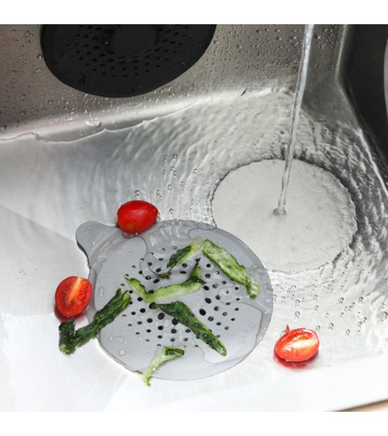 Multi Function Hair Catcher Black For Unblocked Drains Easy Clean Long Lasting Kitchen And Bathroom Strainer - Image 5