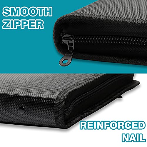 H4D Zippered Accordion File Organizer with Front Mesh Pouch, 13 Pocket Expanding File Folder, Fit for Documents Letter Size A4 Papers, Clear - Image 4