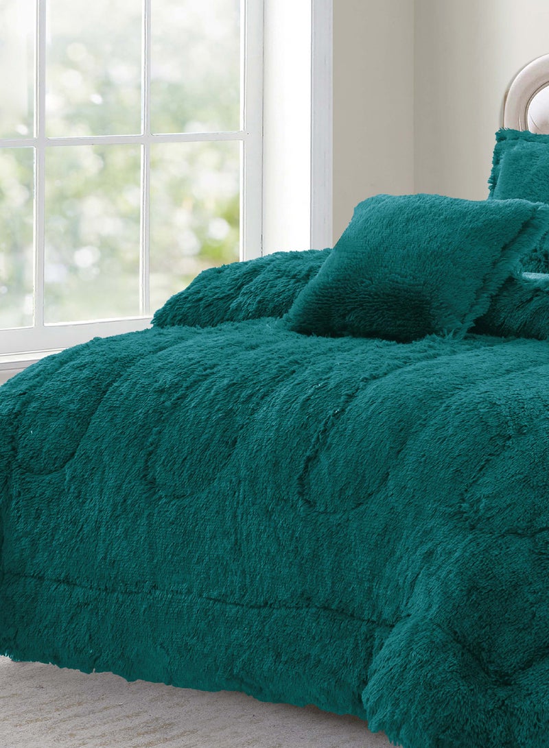 Sleep night Winter 4Pcs Comforter Set Single Size 160x210cm Floral Bedding Sets Multicolor - Image 2