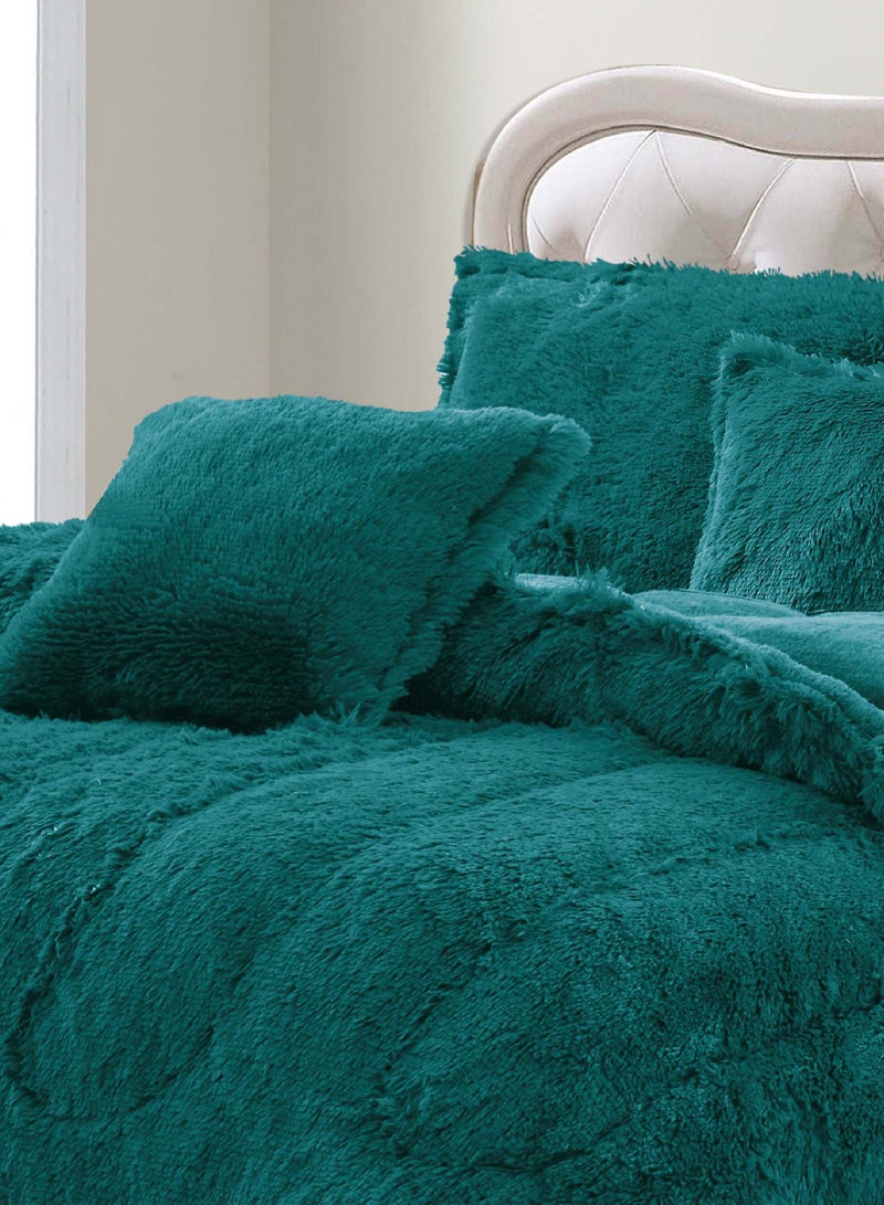 Sleep night Winter 4Pcs Comforter Set Single Size 160x210cm Floral Bedding Sets Multicolor - Image 3