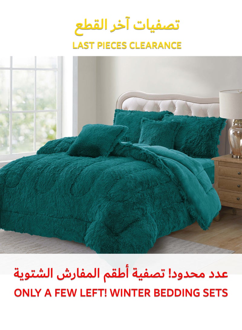 Sleep night Winter 4Pcs Comforter Set Single Size 160x210cm Floral Bedding Sets Multicolor - Image 1