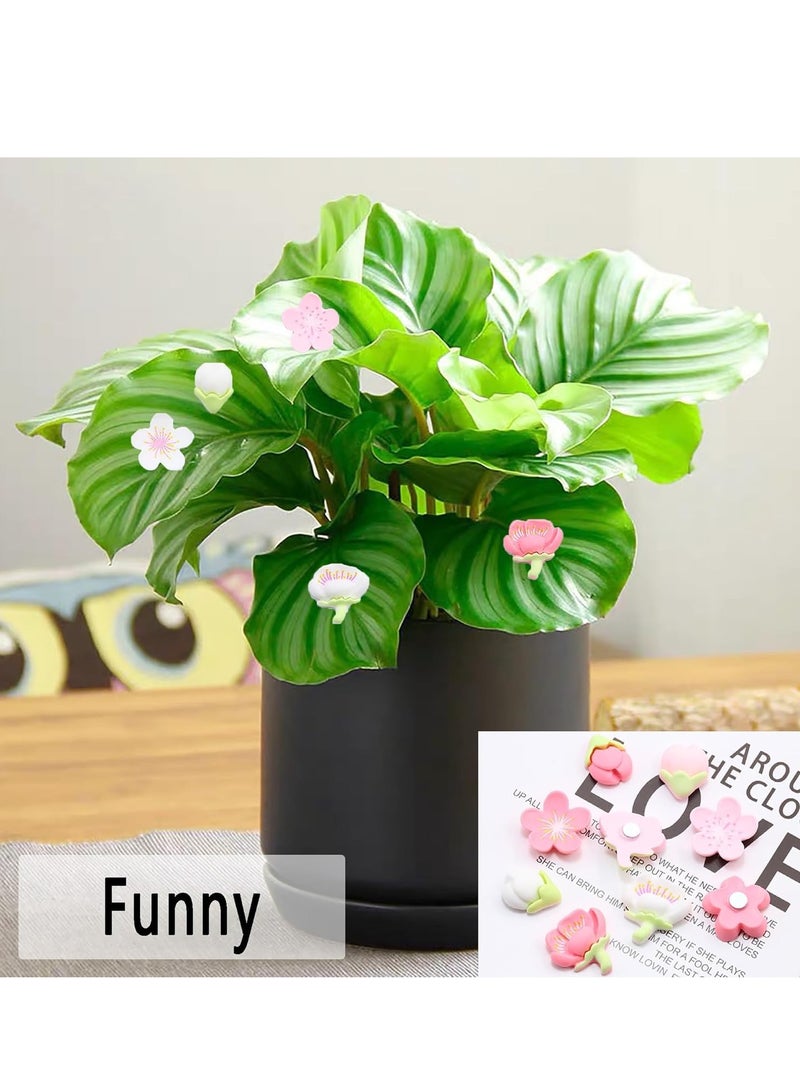 SOLARAE Plant Magnets Flowers for Potted Safe Magnet Charms Indoor Unique Gifts Set of 12 and Outdoor Decoration with a Touch of Humor - Image 3