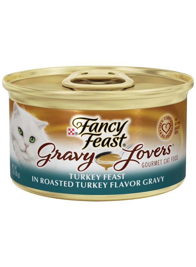Fancy Feast Purina Gravy Lovers Turkey Feast Cat Food, 3 Ounce