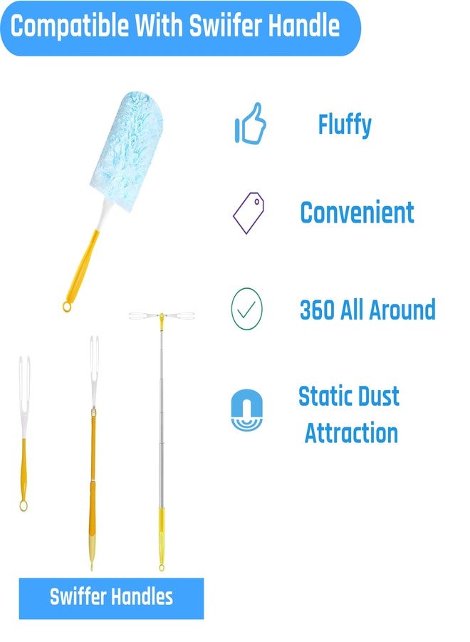 PEACHICHA 360 Degree Dusters Refills,Heavy Duty Duster Refills, Disposable Replacement Head for Cleaning, Multi Surface Refills, 30 Count Blue - Image 5