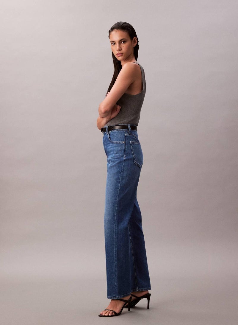 كالفن كلاين جينز بنطال جينز بقصّة مستقيمة وخصر مرتفع - Image 3