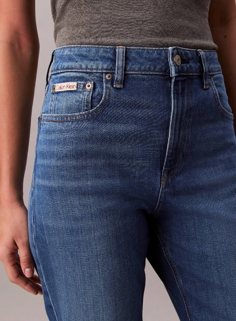 Calvin Klein Jeans High Rise Straight Jeans