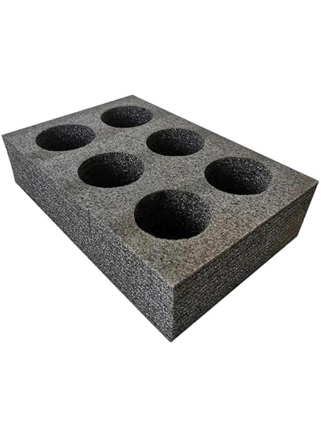 Cup Carry Holder Takeout Cup Trays Foam Coffee Carrier, Drink Carrier for Takeaway, Shops, 6 Holes - Image 1