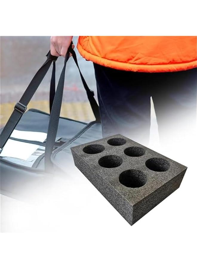 Cup Carry Holder Takeout Cup Trays Foam Coffee Carrier, Drink Carrier for Takeaway, Shops, 6 Holes - Image 2