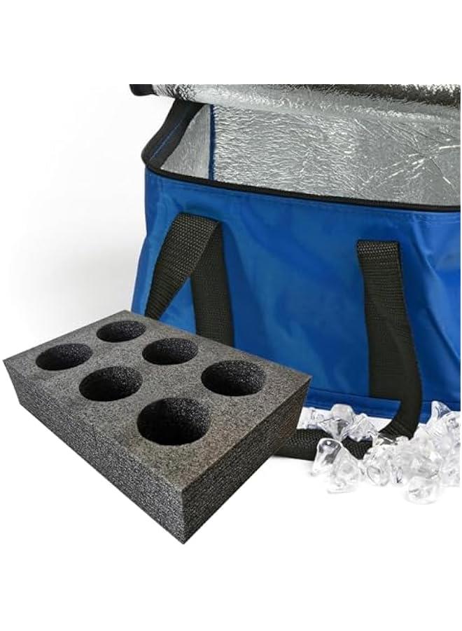Cup Carry Holder Takeout Cup Trays Foam Coffee Carrier, Drink Carrier for Takeaway, Shops, 6 Holes - Image 3