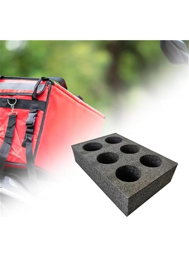 Cup Carry Holder Takeout Cup Trays Foam Coffee Carrier, Drink Carrier for Takeaway, Shops, 6 Holes - Image 5