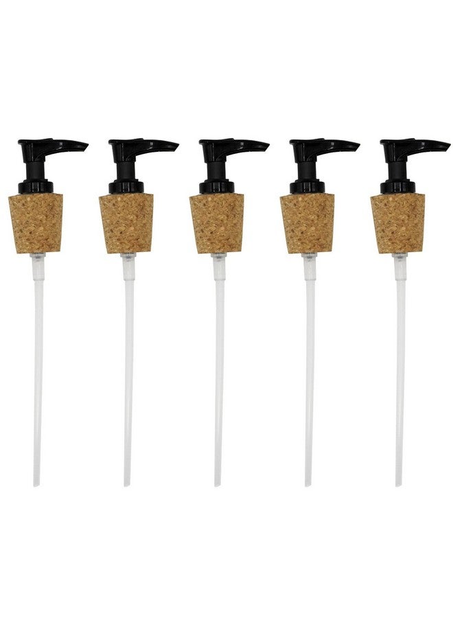 Creative Hobbies Black Pump Dispenser with Cork Stopper for Easy Press-in Fit (Pkg/5) - Image 1