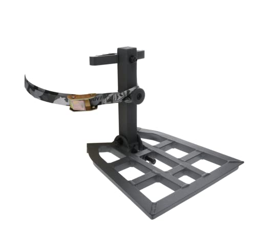 Hawk Full Platform Stand w/ Silent Strap Attachment for Deer Hunting, Helium Hammock Apex, Black - Adjustable Climbing Tree Stand Accessory and Equipment for Shooting - Image 1