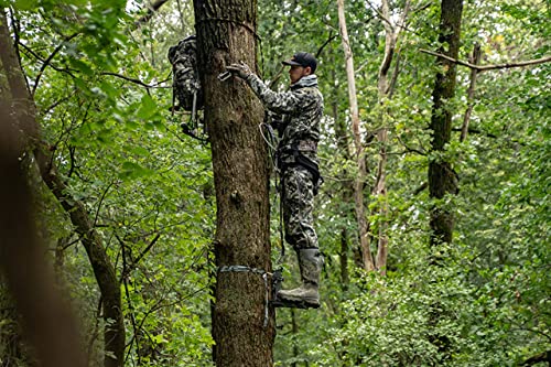 Hawk Full Platform Stand w/ Silent Strap Attachment for Deer Hunting, Helium Hammock Apex, Black - Adjustable Climbing Tree Stand Accessory and Equipment for Shooting - Image 2