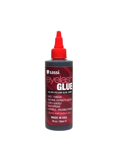 Sassi Sassi Salon Eyelash Glue, Dark, 2 oz Bottle 