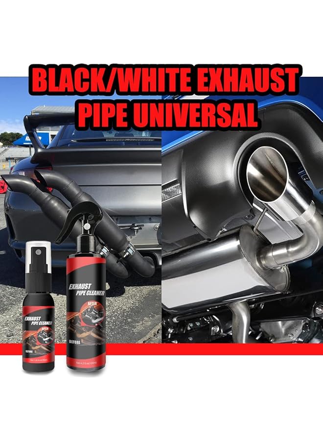 NALACAL مزيل الصدأ للمعادن، بخاخ تنظيف أنابيب عادم السيارة، مزيل الصدأ للأسطح المعدنية، صيانة أنابيب عادم الدراجات النارية، مجموعة بخاخ إزالة الصدأ، مجموعة أدوات تنظيف غسيل السيارات، 5 قطع - Image 2