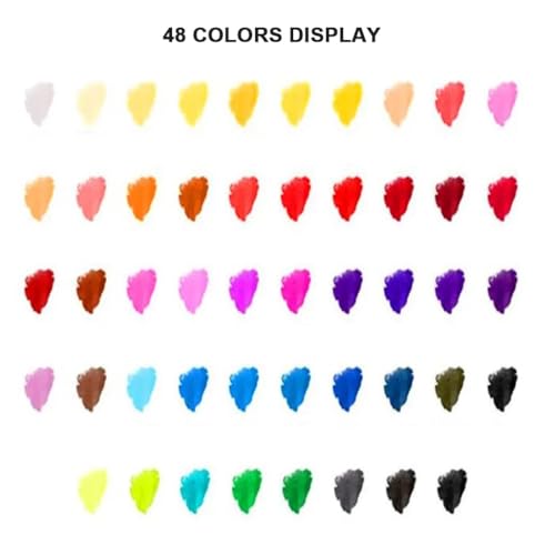 Oligitdi Water Color Cakes Classic Watercolor Paint, 48 Shades Vibrant Color Cakes Watercolor Paint Sets Water Color Pigment School Painting Drawing Art Supplies with Painting Brush (1) - Image 4