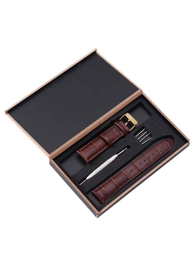 Adando - Adando Genuine Leather Watch Strap Soft Bamboo Pattern Genuine Cowhide Leather Strap Leather Replacement Watch Band for Men Women 20mm 22mm Replacement Bands for Watch Accessories for Watch - Image 1