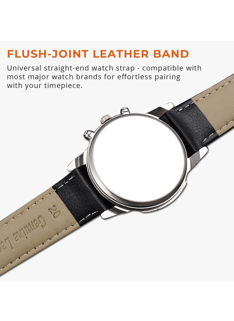 Adando - Adando Genuine Leather Watch Strap Soft Bamboo Pattern Genuine Cowhide Leather Strap Leather Replacement Watch Band for Men Women 20mm 22mm Replacement Bands for Watch Accessories for Watch - Image 1