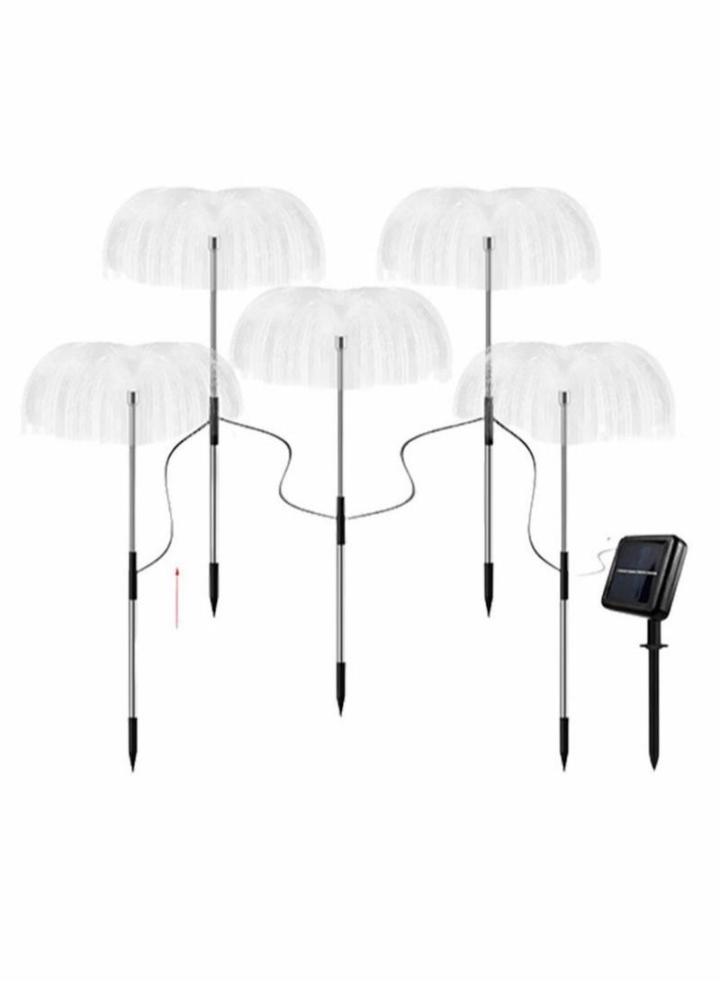 NIBEMINENT Colorful Fiber Optic Jellyfish Lawn Light - Image 1