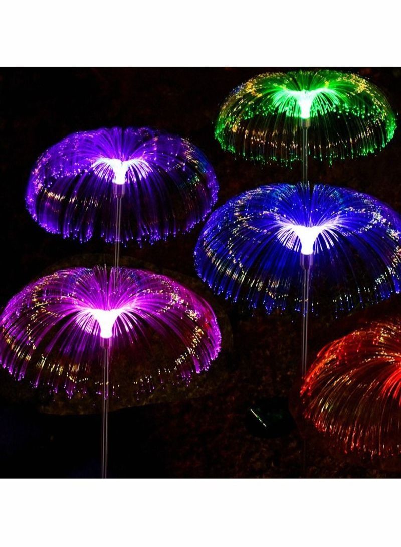 NIBEMINENT Colorful Fiber Optic Jellyfish Lawn Light - Image 2